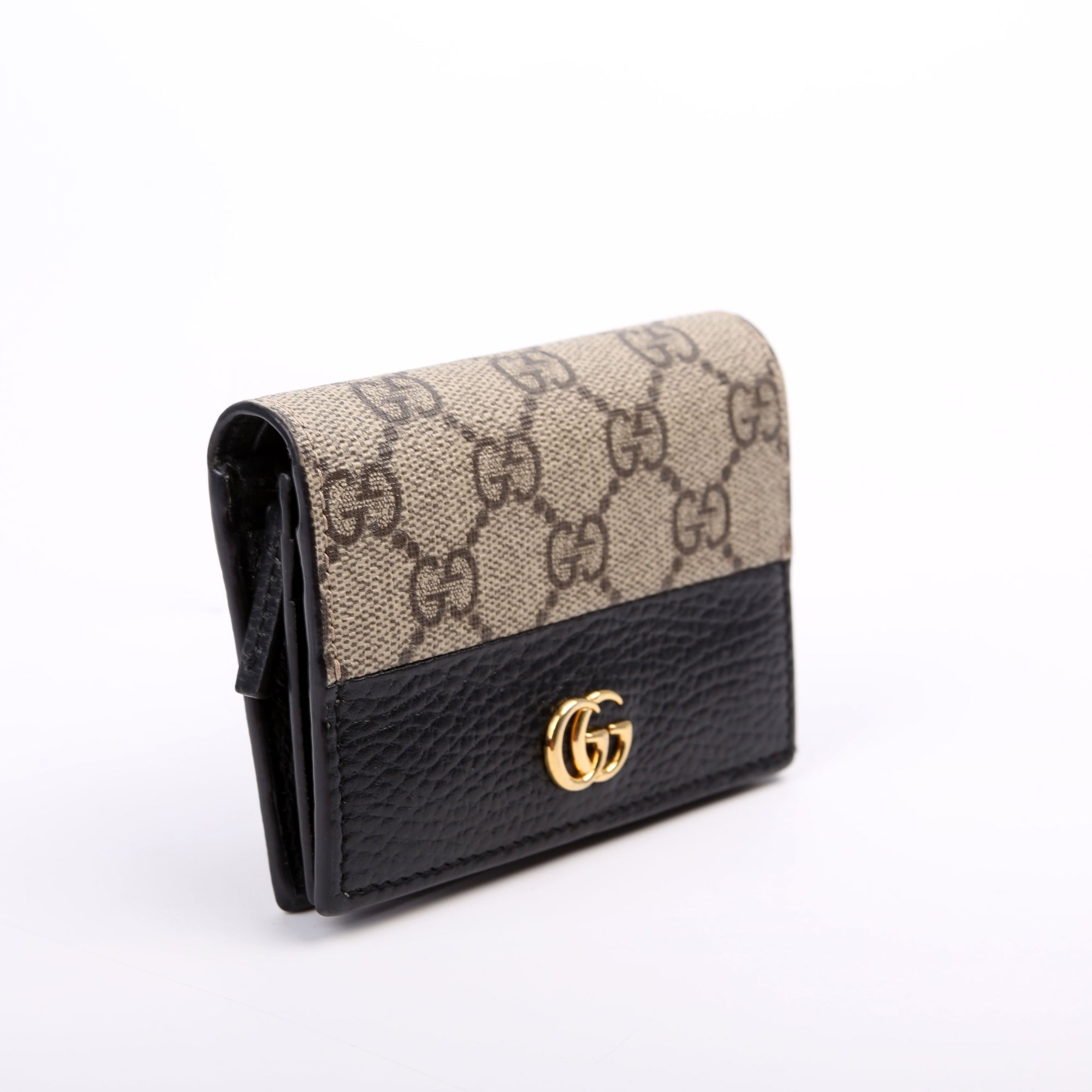GCCI  GG Supreme Marmont Card Case Black