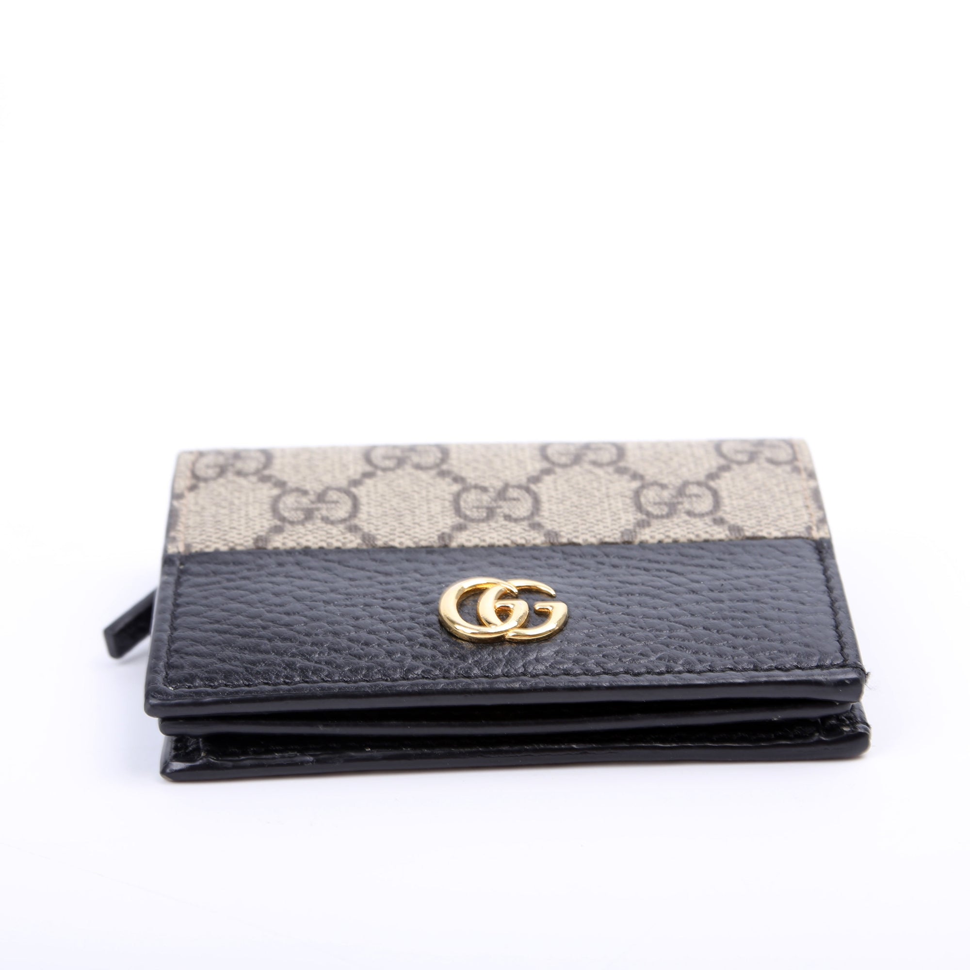 GCCI  GG Supreme Marmont Card Case Black
