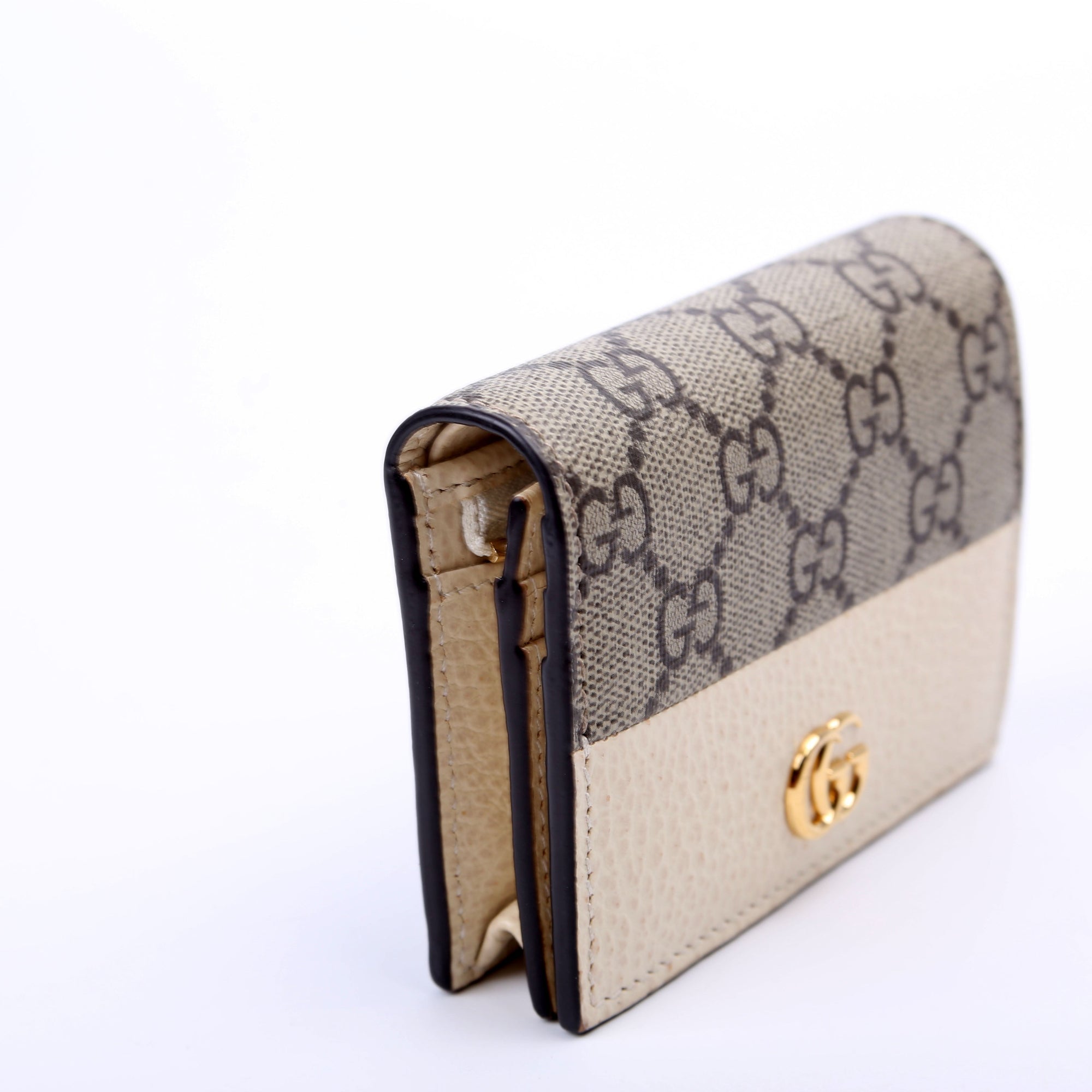 GCCI  GG Supreme Marmont Card Case White