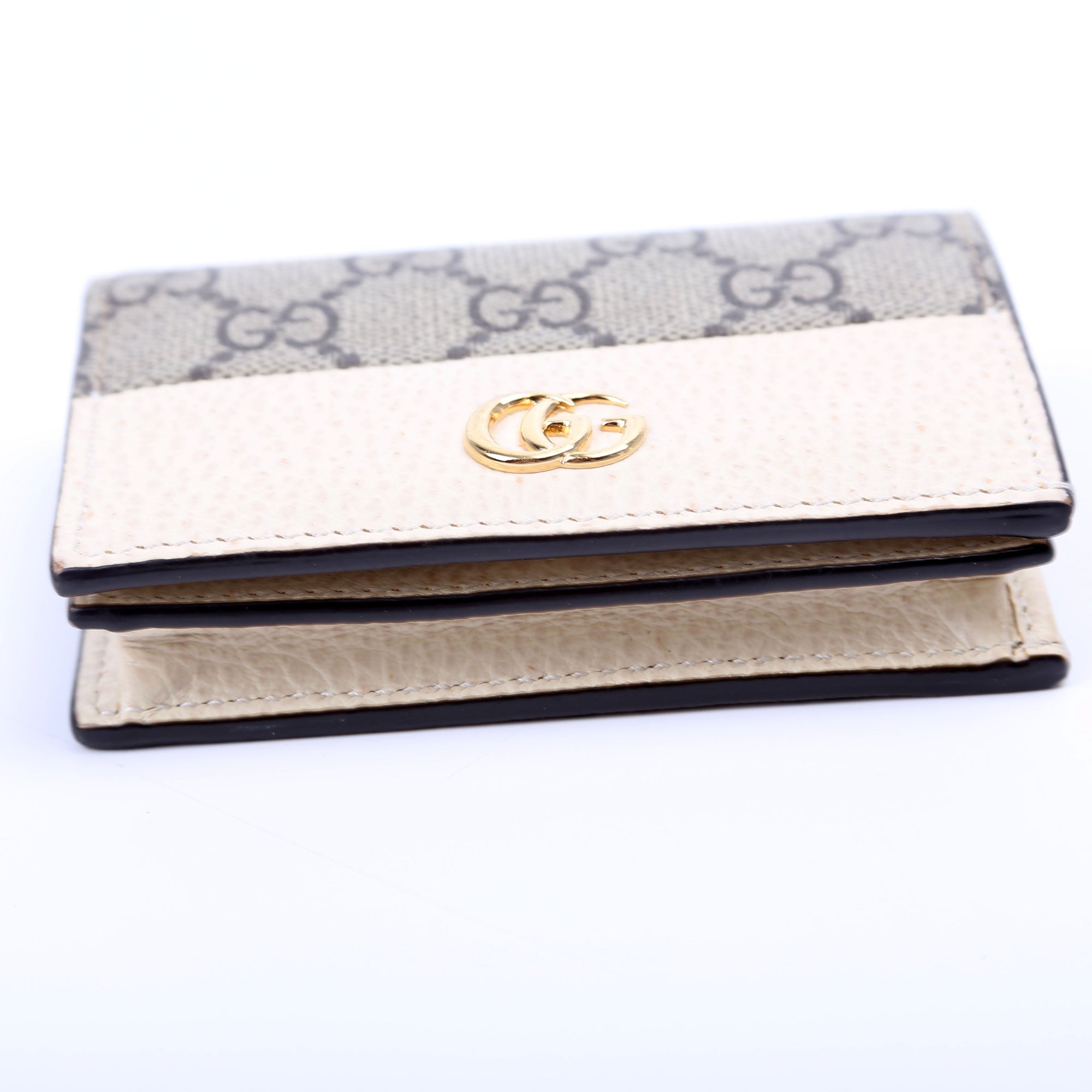 GCCI  GG Supreme Marmont Card Case White