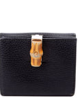 GCCI  Bamboo Compact Wallet Black