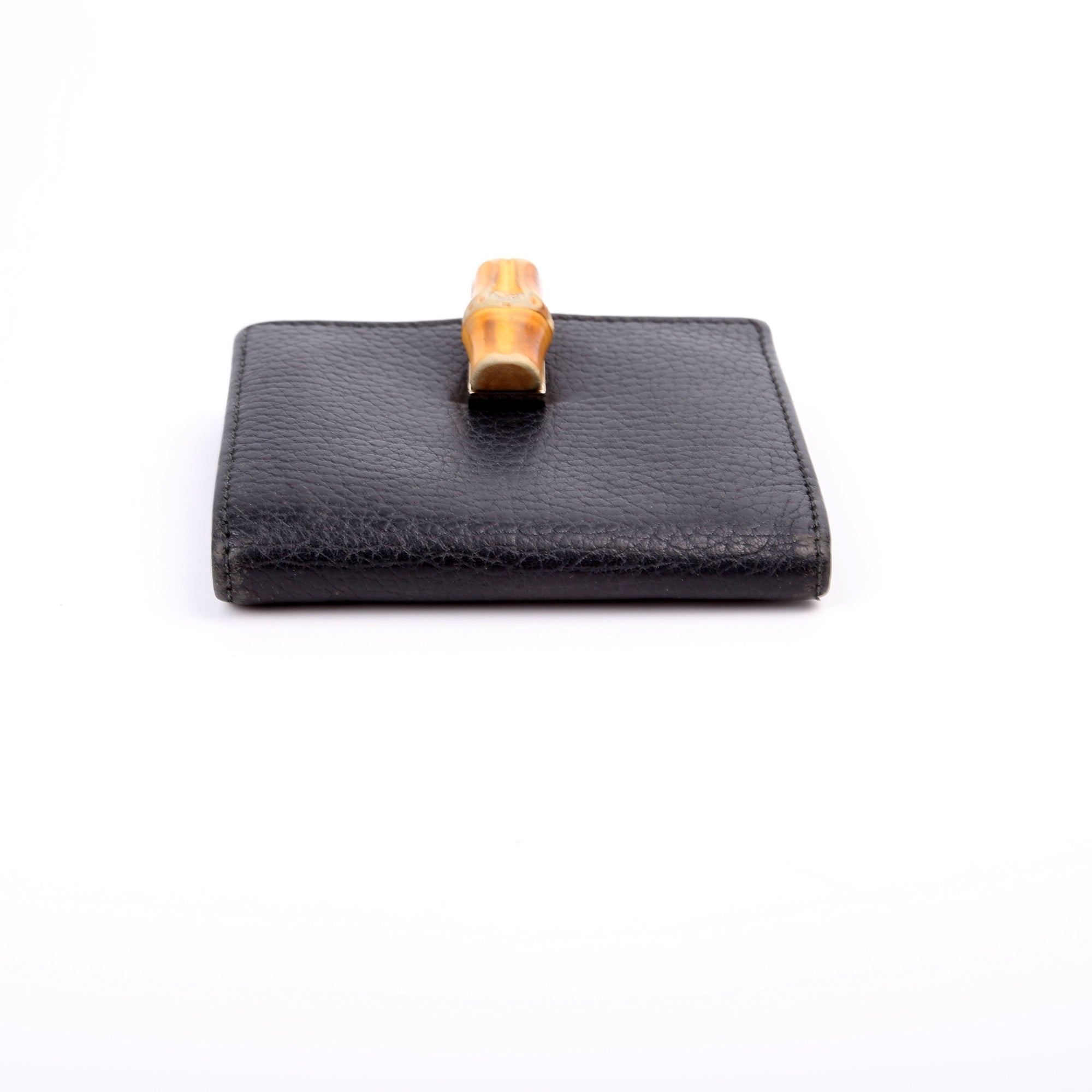 GCCI  Bamboo Compact Wallet Black