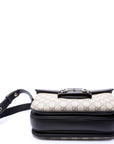 GCCI  GG Supreme  Horsebit Soft Medium Shoulder Bag Black