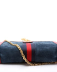 GCCI  Ophidia Suede Shoulder Small Navy/Red