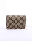 GCCI  GG Supreme Marmont Card Case Beige