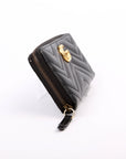 GCCI  GG Marmont Zip Around Wallet Black