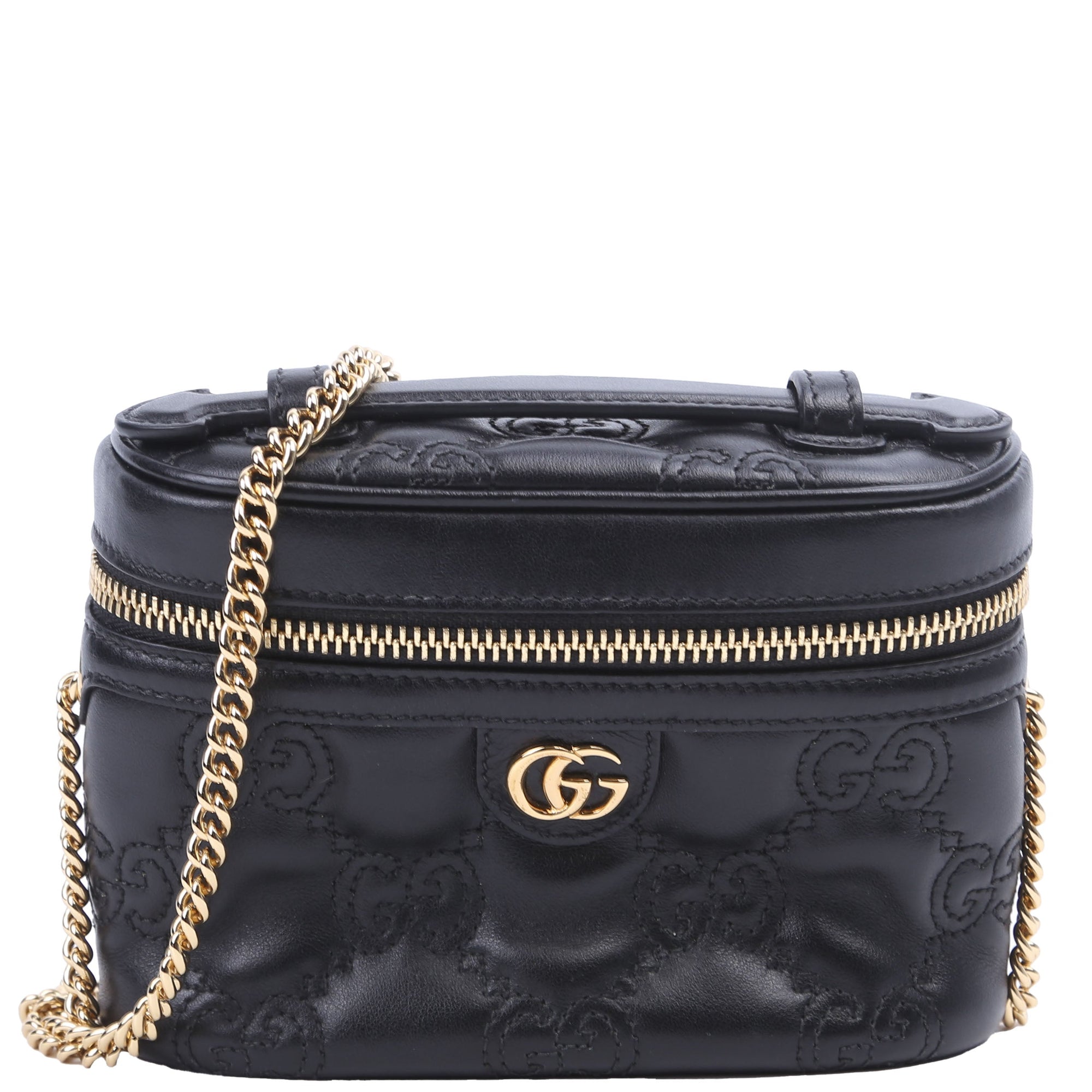 GCCI  GG Matelasse Vanity Mini Black