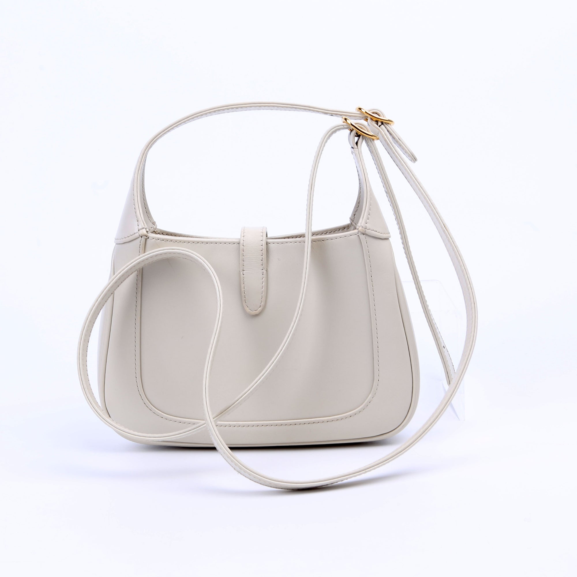 GCCI  Jackie  Mini Hobo Leather White