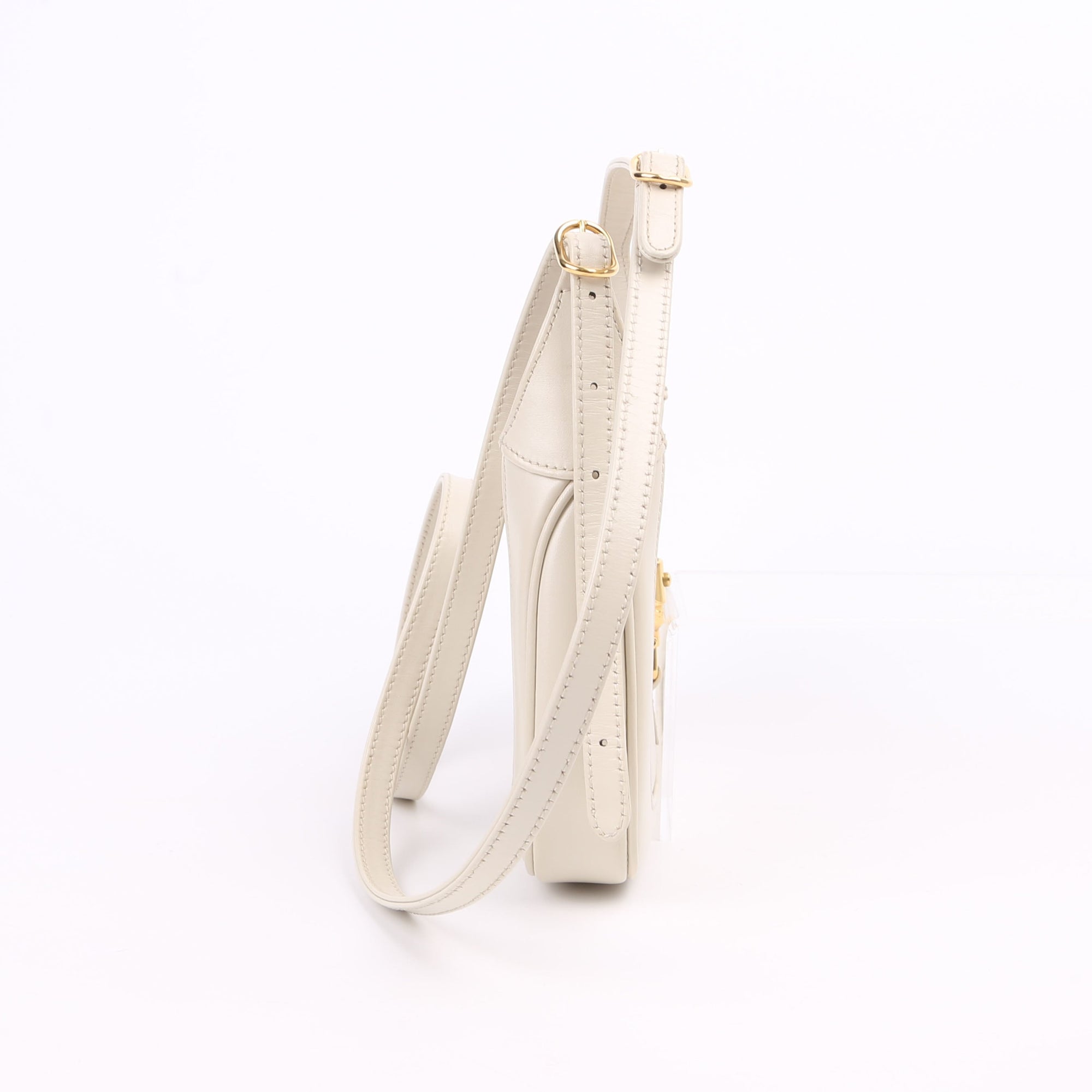 GCCI  Jackie  Mini Hobo Leather White