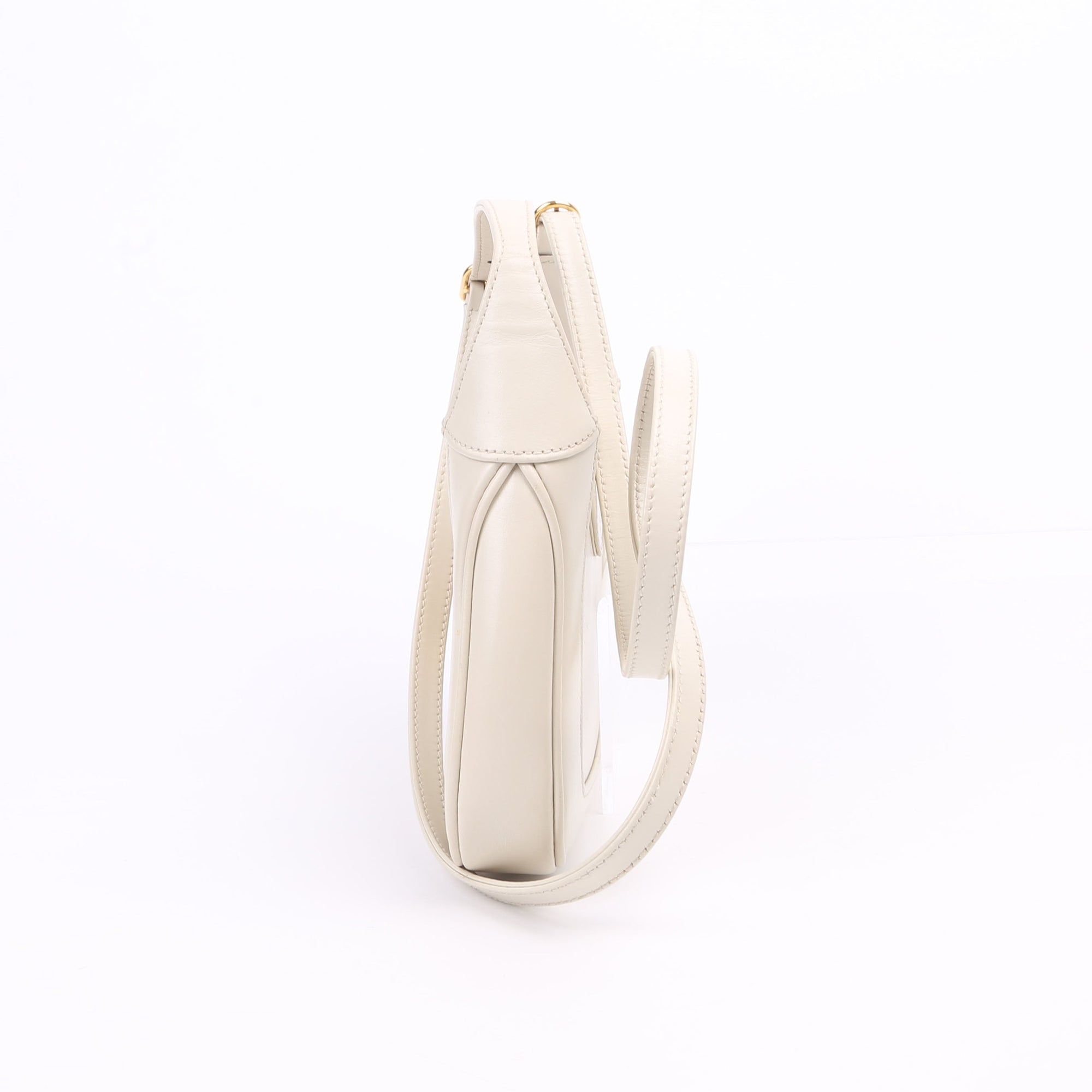 GCCI  Jackie  Mini Hobo Leather White