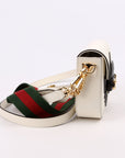 GCCI  GCCI X Adiddas  Horsebit Mini Bag White/Black