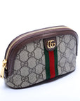 GCCI  Ophidia GG Supreme Medium Cosmetic Case Brown
