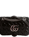 GCCI  Marmont Sequin Shoulder Mini Flap Black