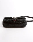 GCCI  Marmont Sequin Shoulder Mini Flap Black