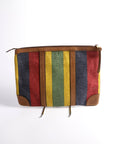 GCCI  Baiadera Striped Canvas Large Pouch