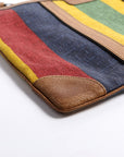 GCCI  Baiadera Striped Canvas Large Pouch