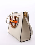 GCCI  Diana Small Leather Tote White