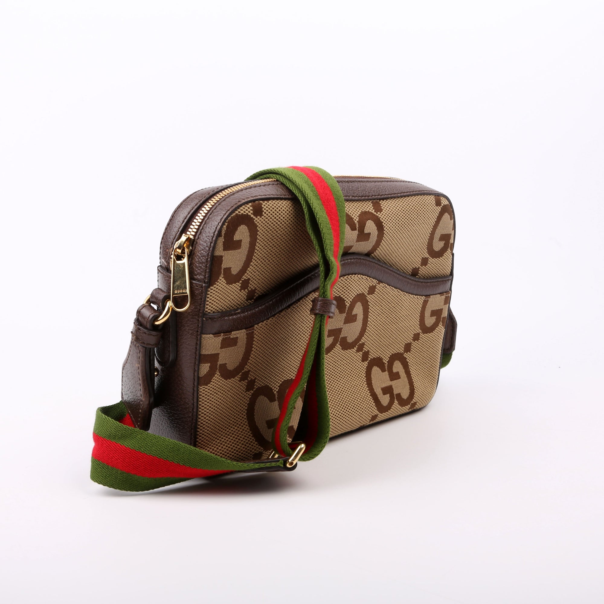 GCCI  Jumbo GG Canvas Messenger