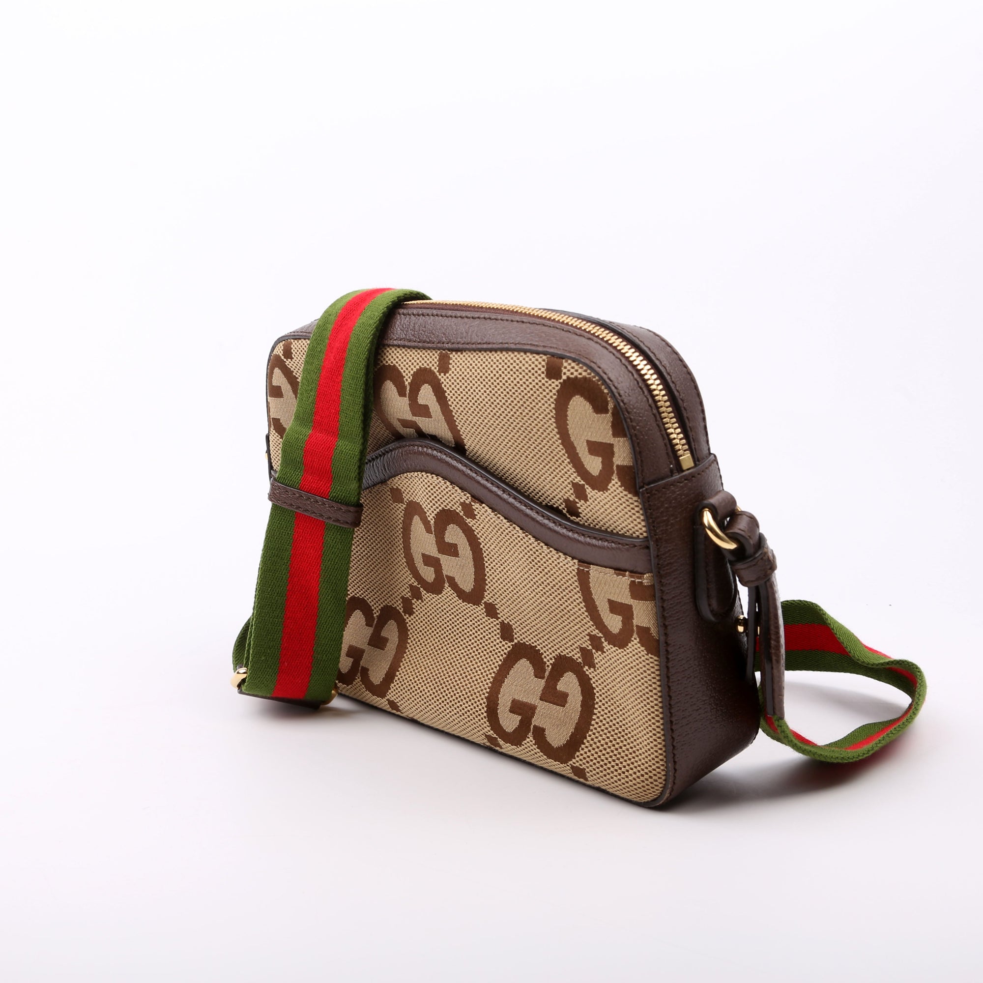 GCCI  Jumbo GG Canvas Messenger