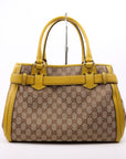 GCCI  GG canvas Running Tote Medium Yellow
