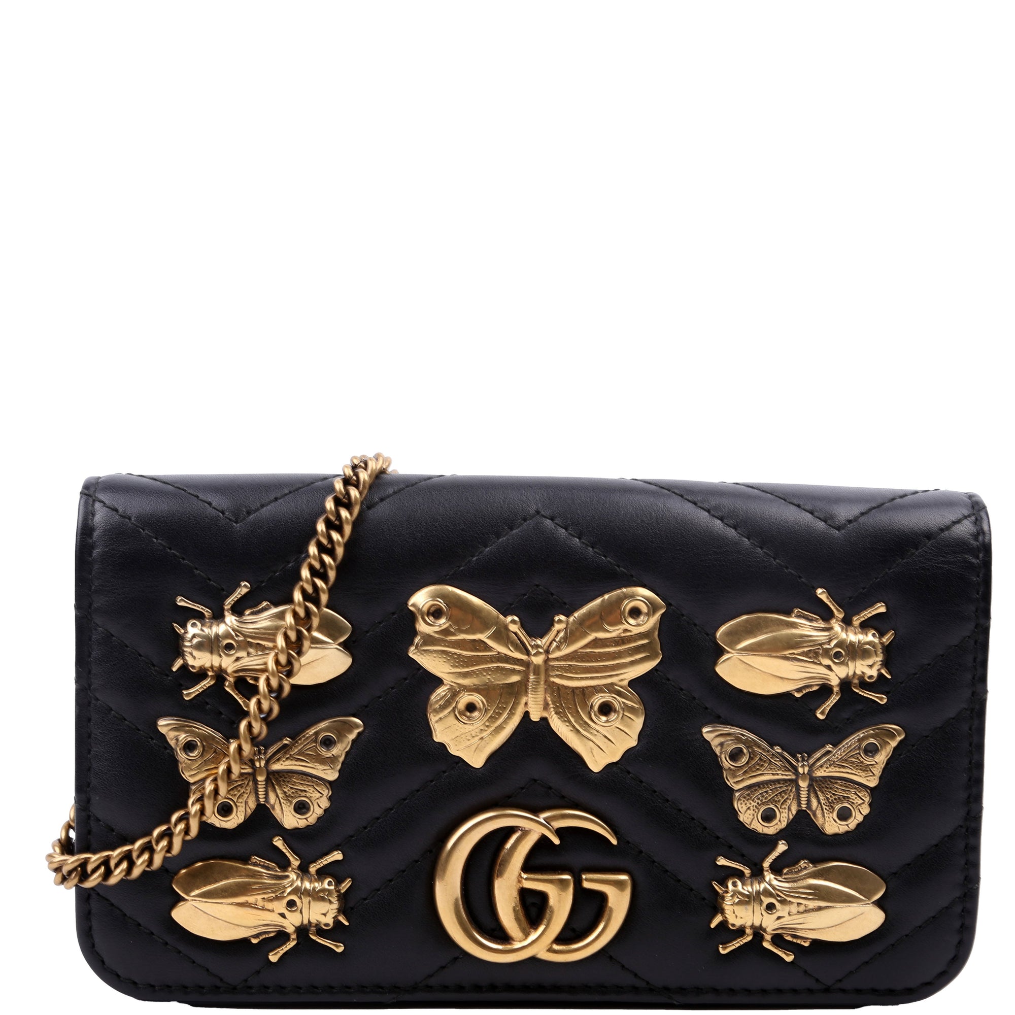 GCCI  GG Marmont Animal Stud Mini Bag