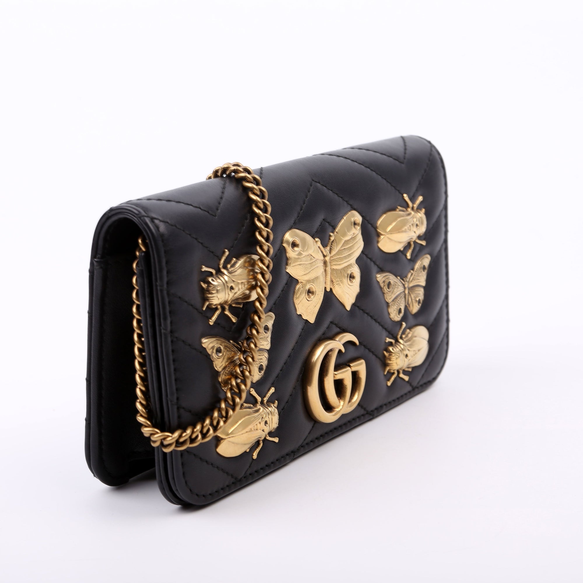 GCCI  GG Marmont Animal Stud Mini Bag