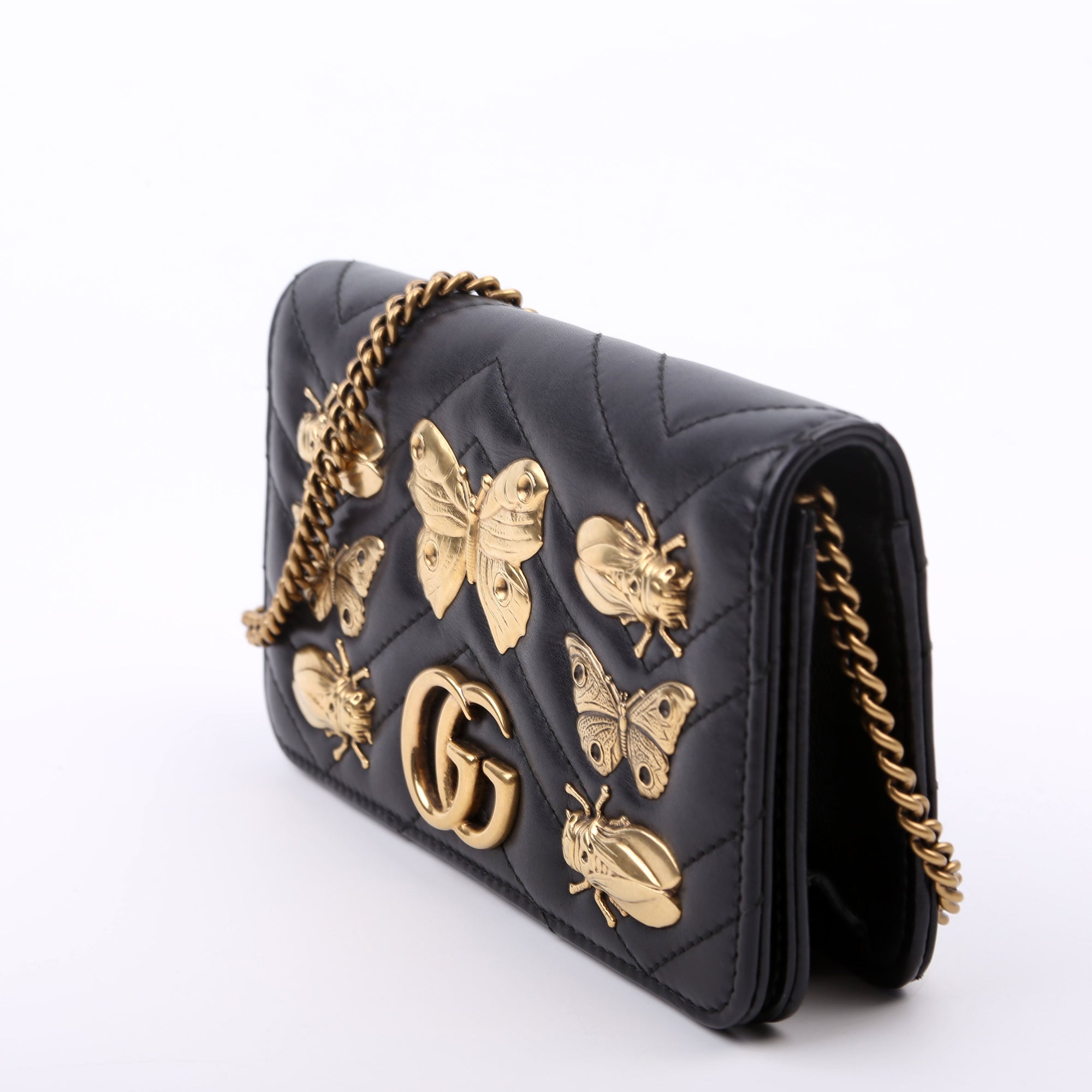 GCCI  GG Marmont Animal Stud Mini Bag