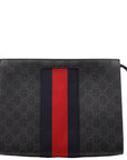 GCCI  GG Supreme Web Pouch Black