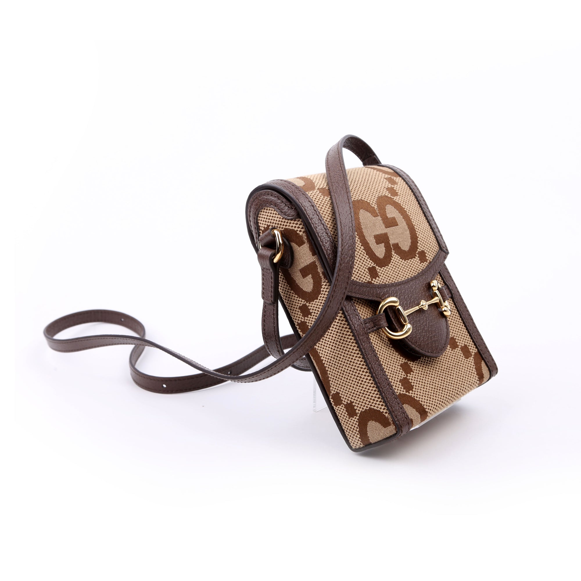 GCCI  Horsebit  Jumbo GG Canvas Mini Bag