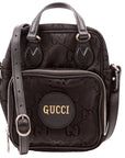 GCCI  GG Nylon Off the Grid Shoulder Bag Black