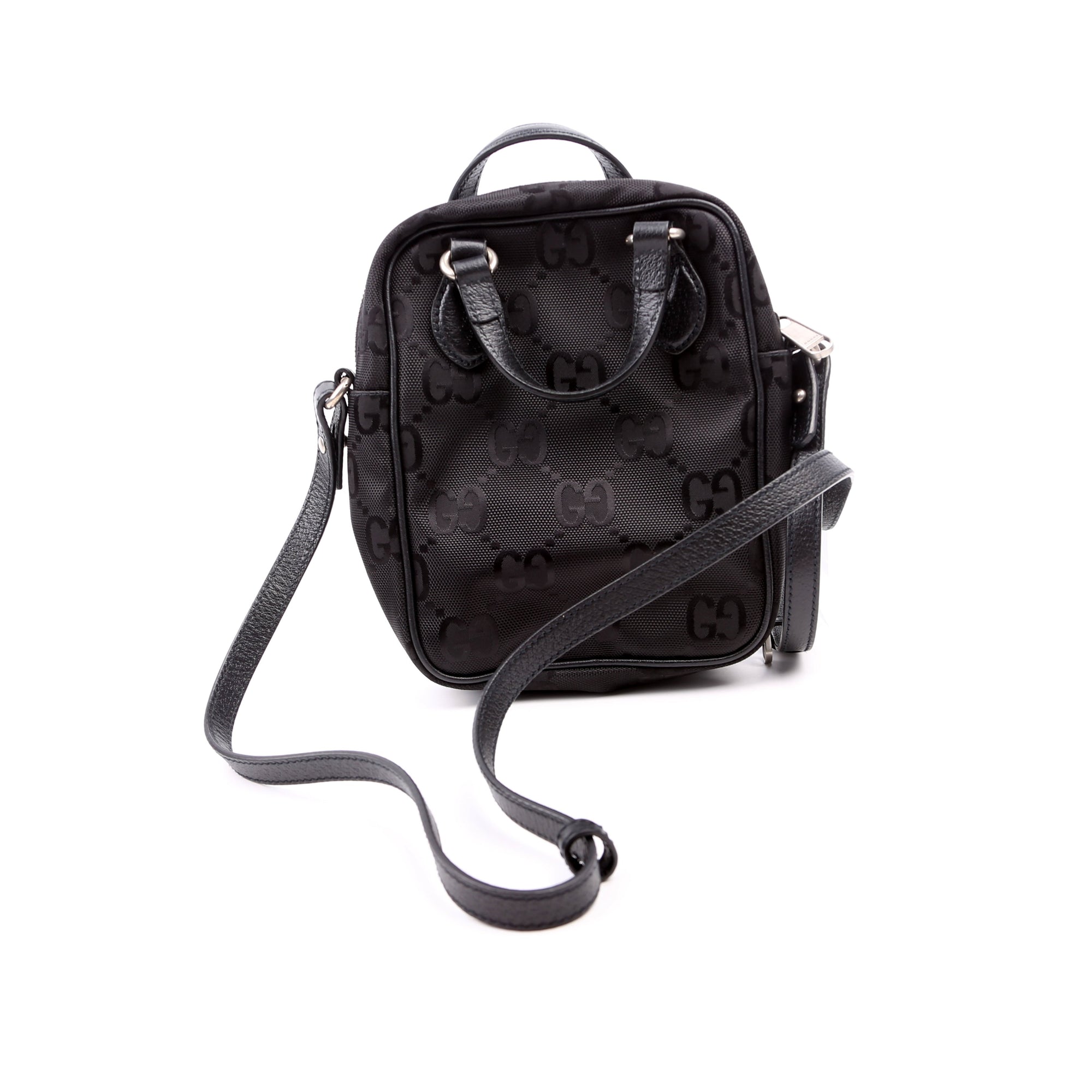 GCCI  GG Nylon Off the Grid Shoulder Bag Black
