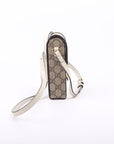 GCCI  Horsebit  GG Supreme Mini Bag White