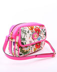 GCCI  Flora Canvas Crossbody Pink