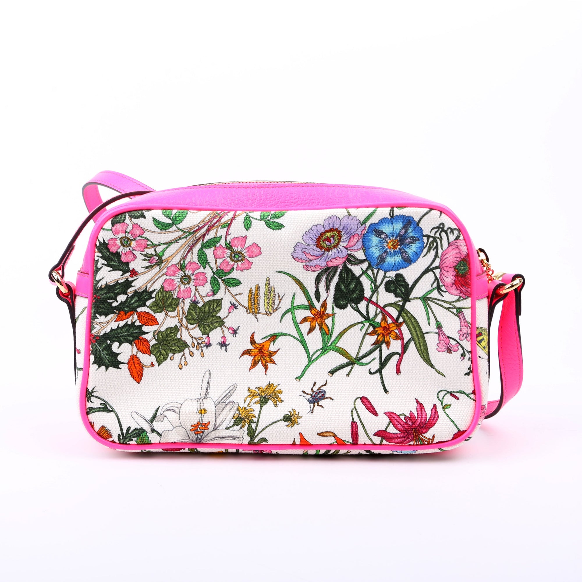 GCCI  Flora Canvas Crossbody Pink