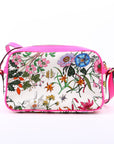 GCCI  Flora Canvas Crossbody Pink