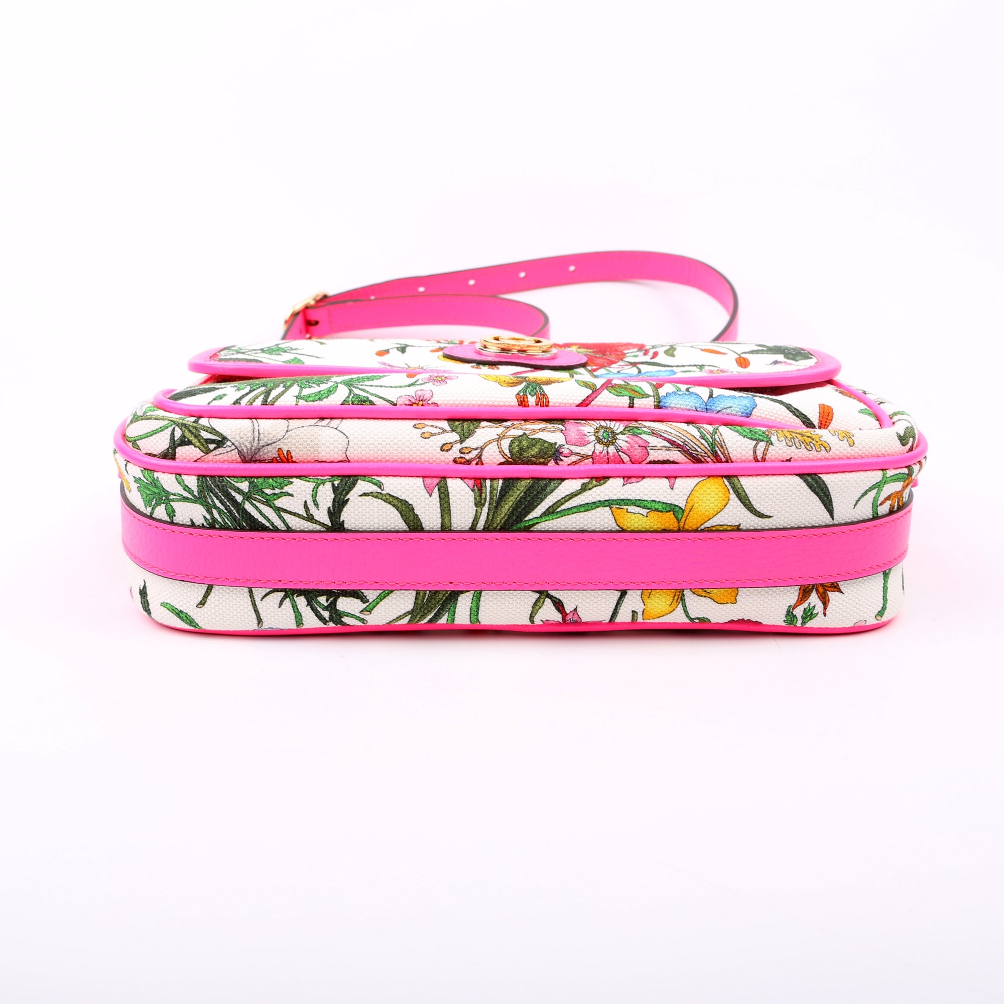 GCCI  Flora Canvas Crossbody Pink
