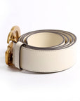 GCCI  Marmont GG Leather Belt Size / White