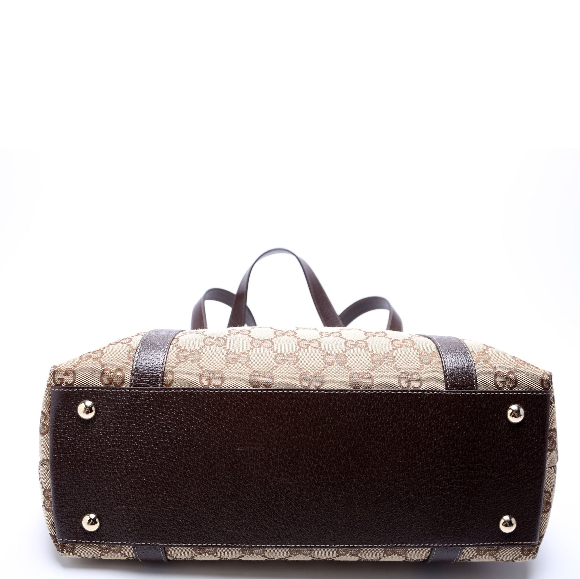 GCCI  GG Canvas Abbey Tote Beige/Brown