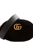 GCCI  Marmont Velvet Belt Bag Black