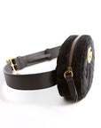 GCCI  Marmont Velvet Belt Bag Black