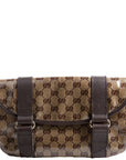GCCI  GG Crystal Waist Belt Bag Brown