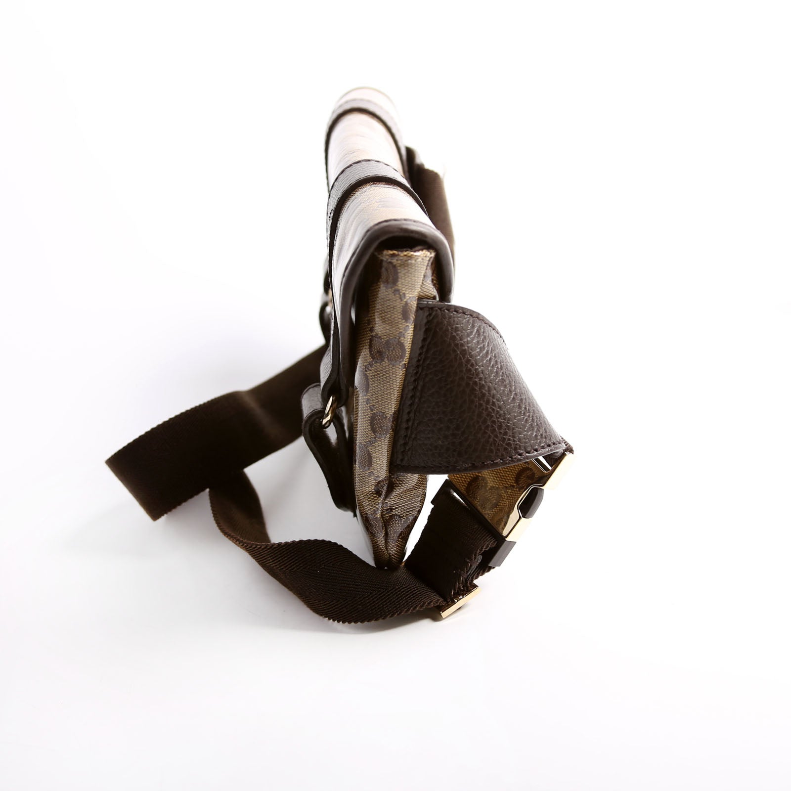 GCCI  GG Crystal Waist Belt Bag Brown