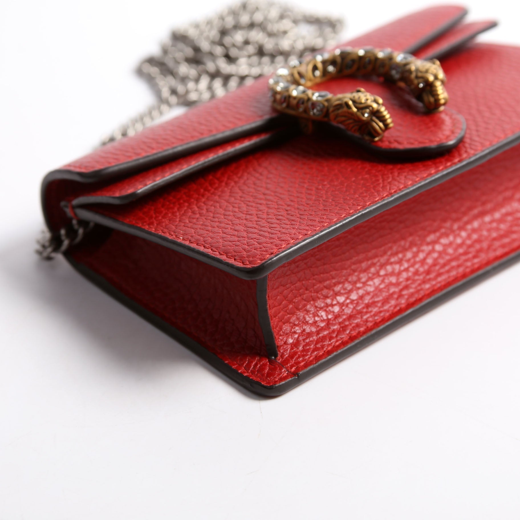 GCCI  Dionysus Leather Super Mini Red