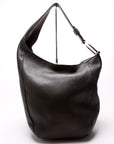 GCCI  Greenwich Leather One Shoulder Bag Black