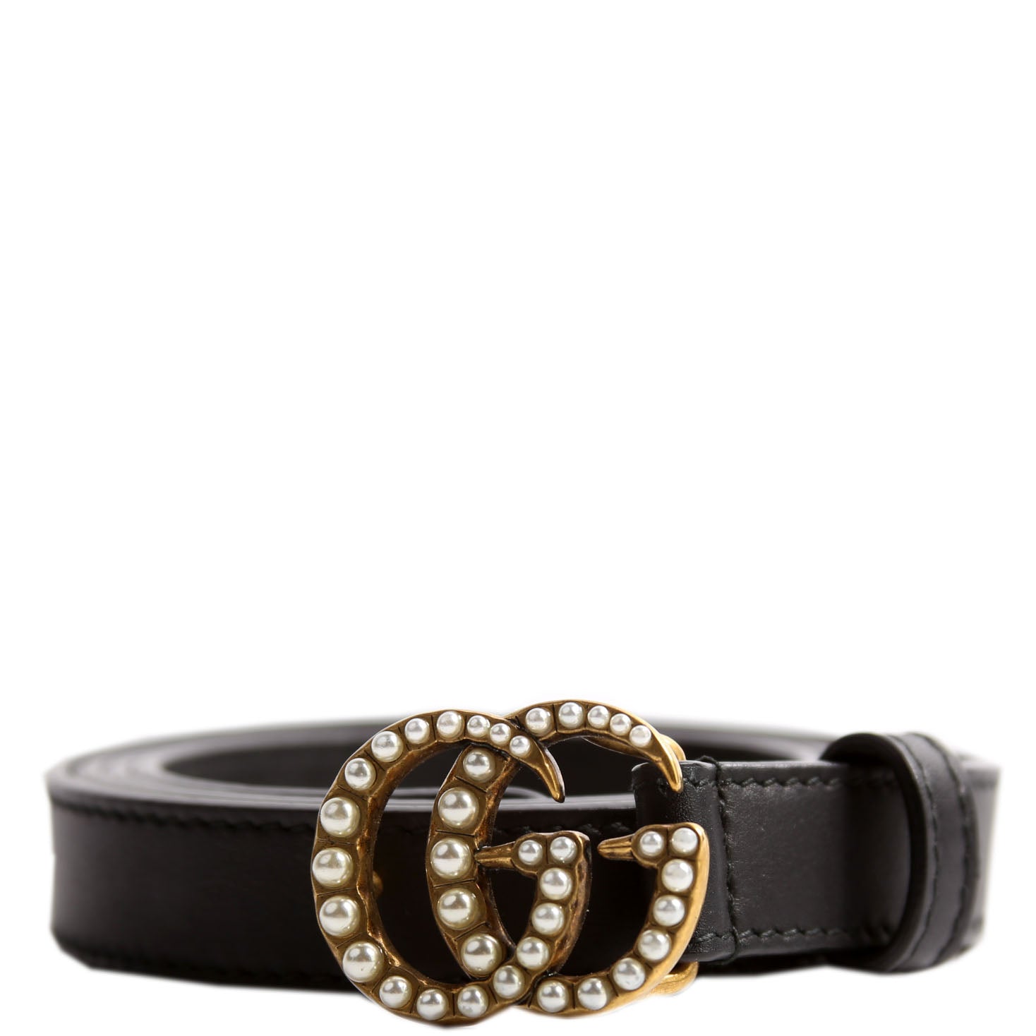 GCCI  GG Marmont Pearly Belt Size / Black