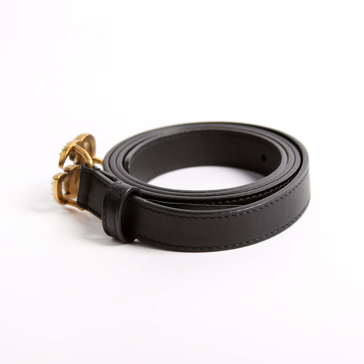 GCCI  GG Marmont Pearly Belt Size / Black