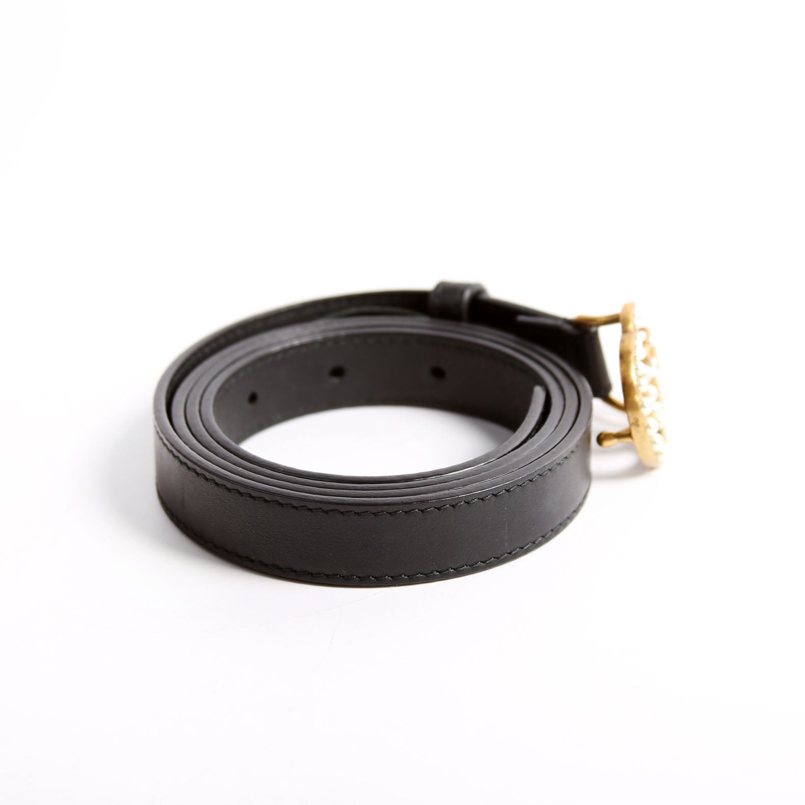GCCI  GG Marmont Pearly Belt Size / Black