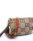 GCCI  Jumbo GG Messenger Brown, Red, Green and Gold