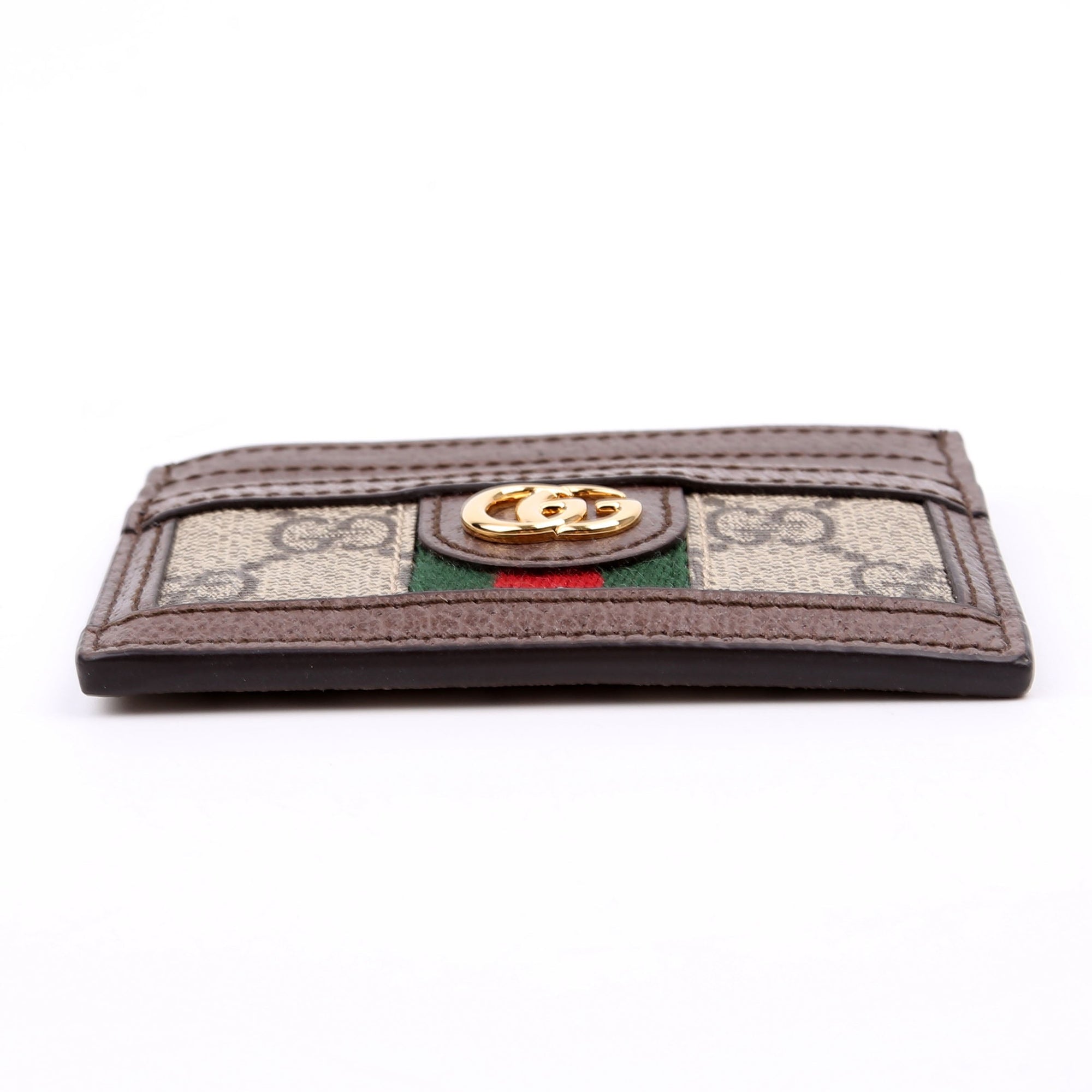 GCCI  Ophisia GG Card Case Brown