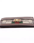 GCCI  Ophisia GG Card Case Brown